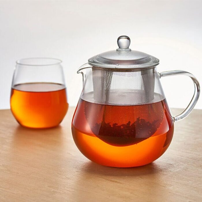 700ml leaf tea pot clear with a large tea strainer chc 70t 240923012938 1