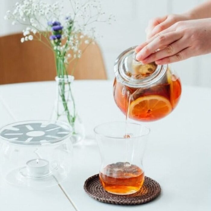 700ml leaf tea pot clear with a large tea strainer chc 70t 240923012938 3