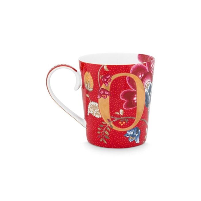 alphabet mug blushing birds red o 350ml 241004102341