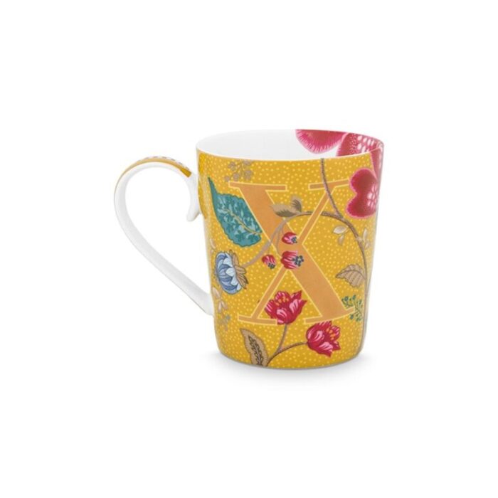 alphabet mug blushing birds yellow x 350ml 241004102340