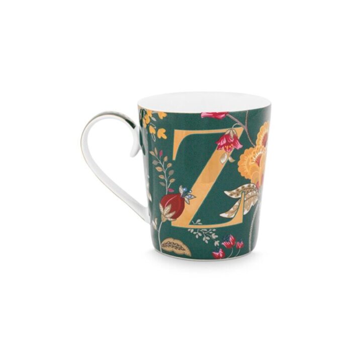 alphabet mug floral fantasy green z 350ml 241004102340