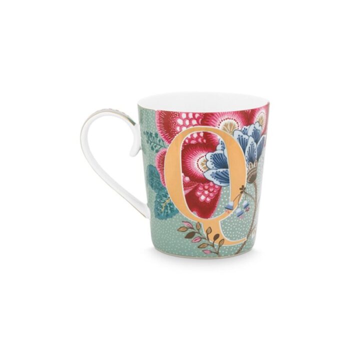 alphabet mug floral fantasy light blue q 350ml 241004102340