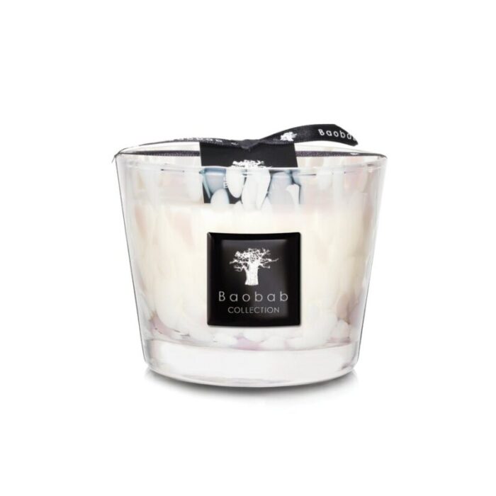 baobab collection max 10 scented candle white pearls 241016104847