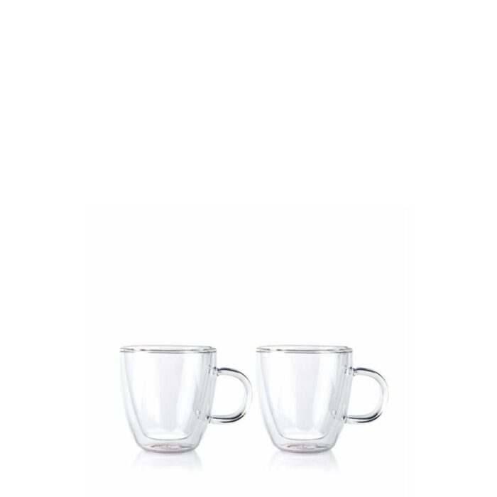 bodum bistro 2 pcs espresso mug double wall 015l 240614013410