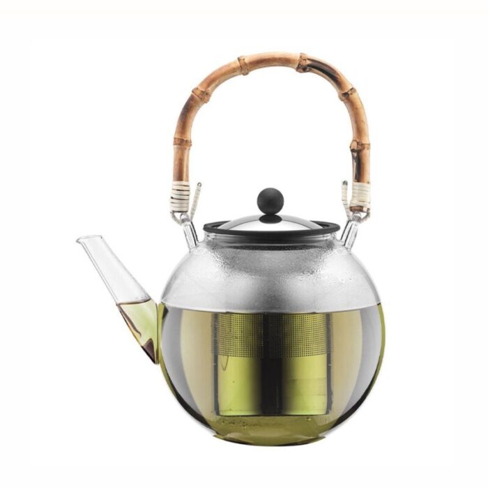 bodum tea press stainless steel filter bamboo handle 15l 240916010245