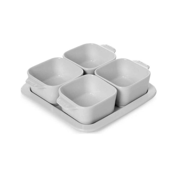 ceramic appetizer 8cm pure white set of 5 240924011209