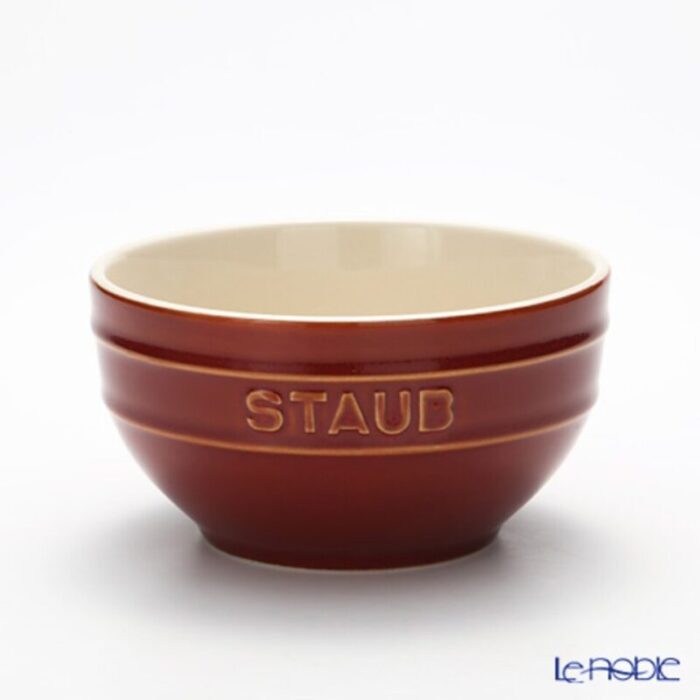 ceramic round bowl 12cm copper red 240924011210