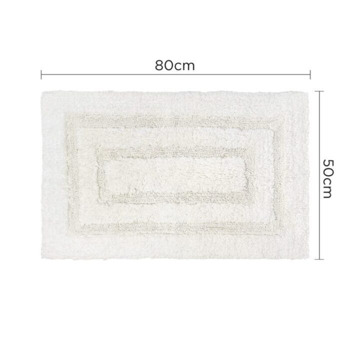 charles millen signature collection 100 cotton tufted anti slip mat maxell bright white 240801102223 2