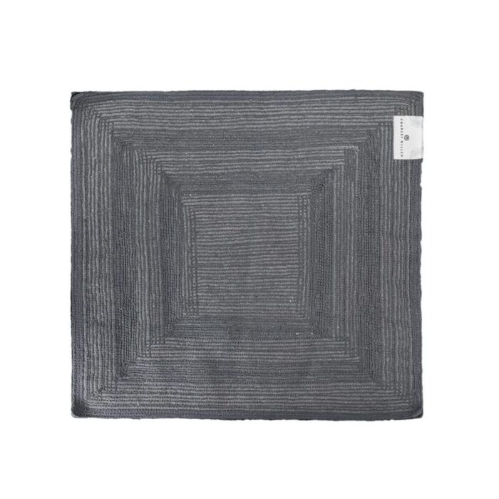 charles millen signature collection 100 cotton tufted anti slip mat maxell square dark grey 240801102225 1