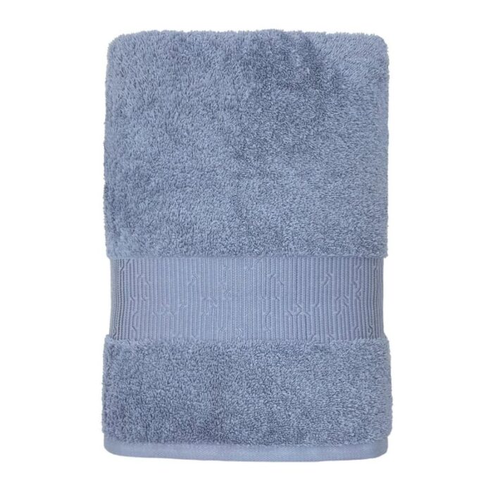 charles millen signature collection egyptian cotton bath towel maia voiage series wild blue 240801102226