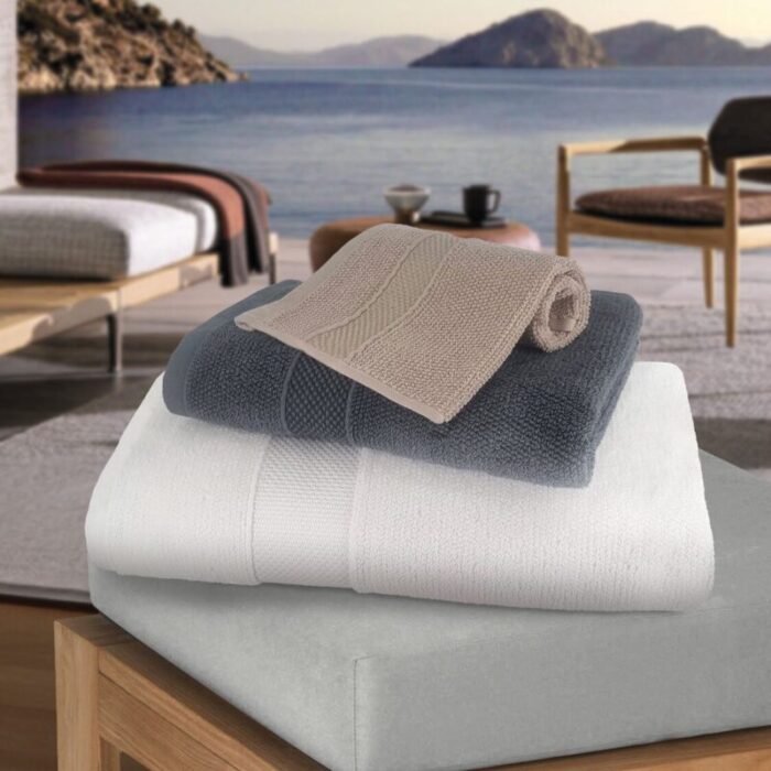 charles millen signature collection evo spun 100 turkish combed cotton bath towel cora voiage series gothic grey 240801102228 3