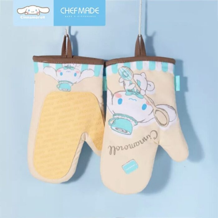 chefmade cotton polyester oven mitt l28xw18cm 2pcs cinnamoroll 1898cm cl5015 240801102640 2