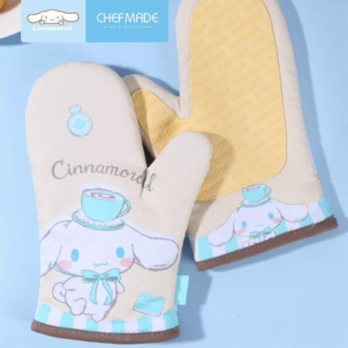 chefmade cotton polyester oven mitt l28xw18cm 2pcs cinnamoroll 1898cm cl5015 240801102640 5