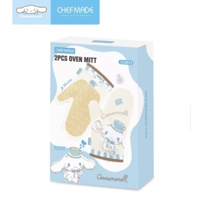 chefmade cotton polyester oven mitt l28xw18cm 2pcs cinnamoroll 1898cm cl5015 240801102640