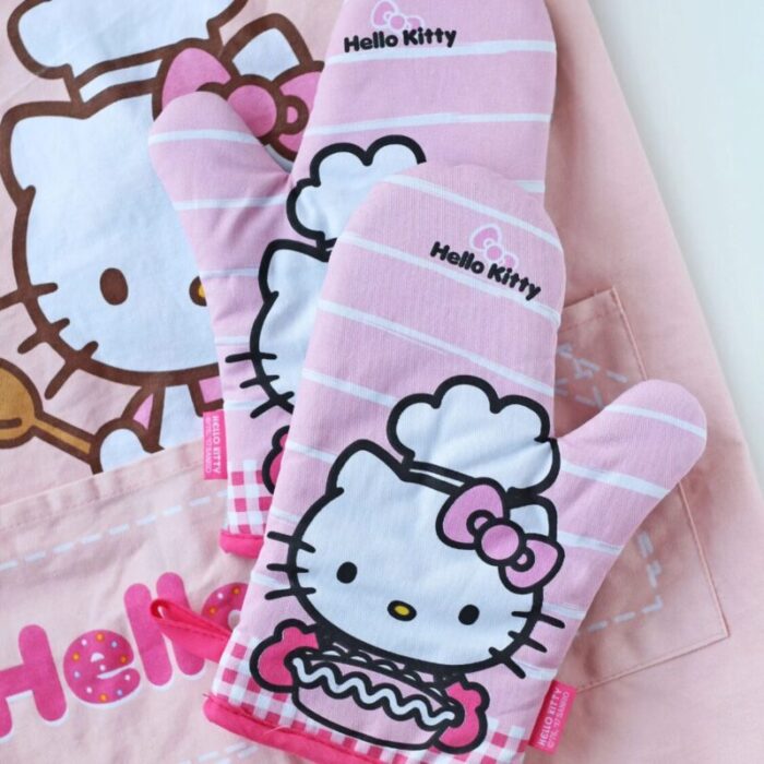 chefmade hello kitty cotton polyester oven mitt 2pcsset 1898cm kt7020 240801102239 4