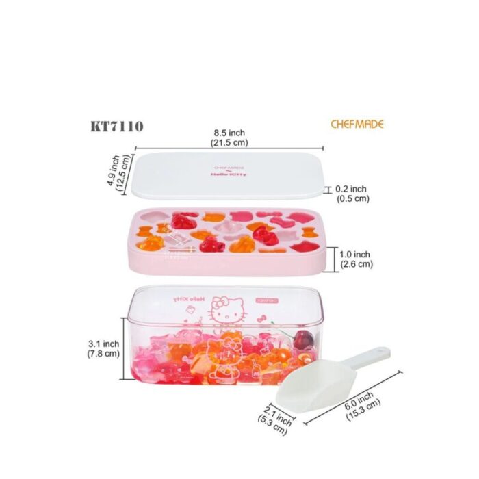 chefmade hello kitty ice cube tray with lid and bin 1898cm kt7110 240816044358 1