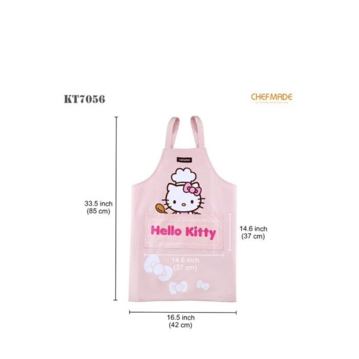 chefmade hello kitty pure cotton apron pink 1898cm kt7056 240801102239 1