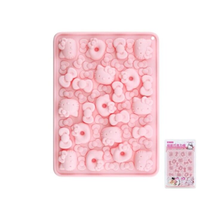 chefmade hello kitty silicone chocolate mould pink 1898cm kt7050 240801102628