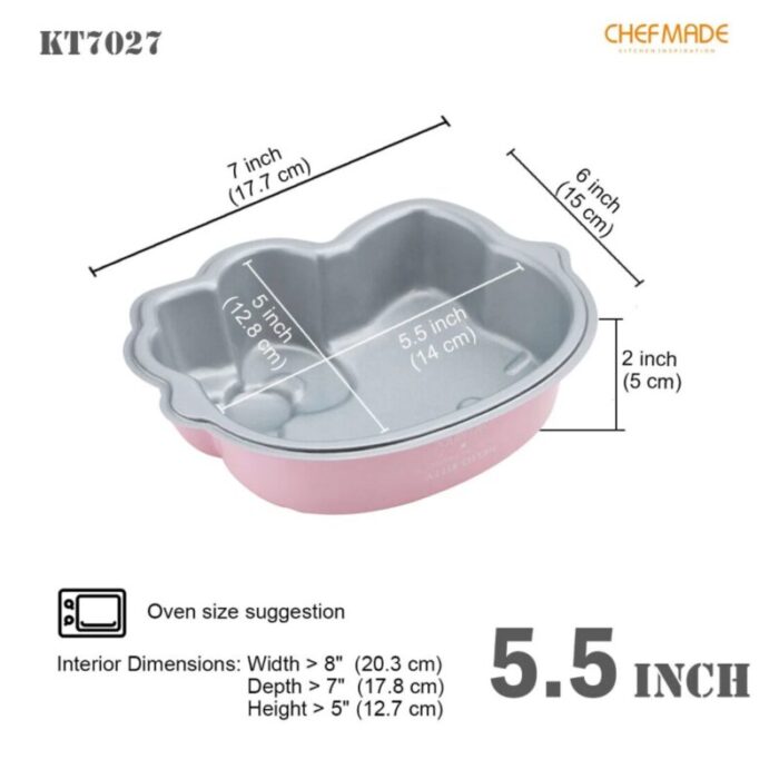 chefmade non stick cake pan l177xw15xh5cm pink hello kitty 1898cm kt7027 240801102632 1