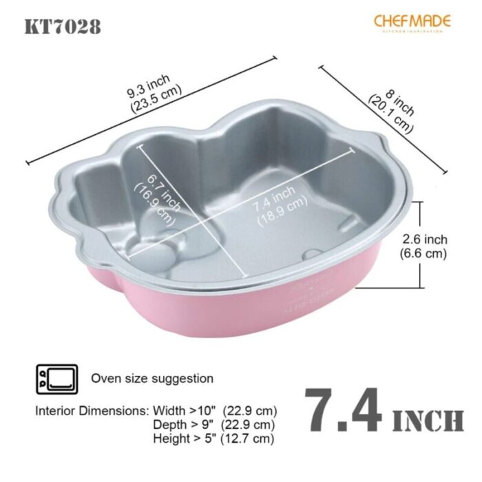 chefmade non stick cake pan l235xw201xh66cm pink hello kitty 1898cm kt7028 240801102632 1