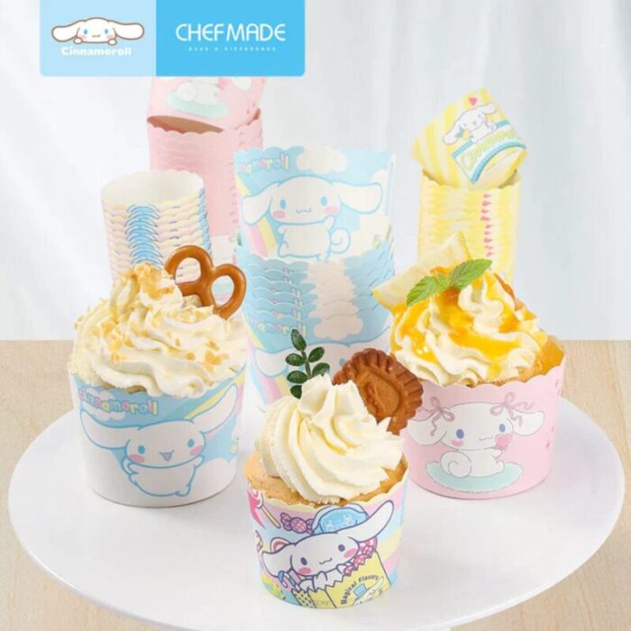 chefmade paper baking cups 100pcs bl 22pcs pk 22pcs yl 28pcs mix 28pcs cinnamoroll 1898cm cl5004 240801102637 1