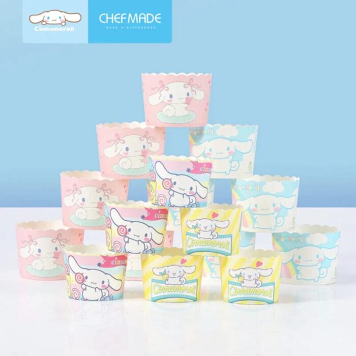 chefmade paper baking cups 100pcs bl 22pcs pk 22pcs yl 28pcs mix 28pcs cinnamoroll 1898cm cl5004 240801102637 4