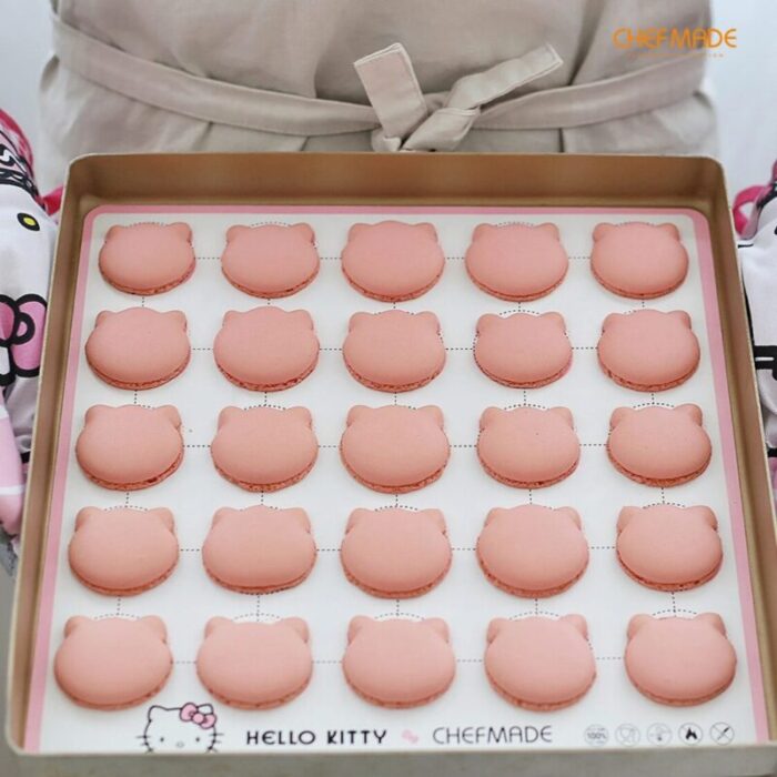 chefmade silicone macaron baking mat 27cm pink hello kitty 1898cm kt7053 240801102636 5