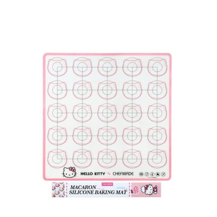 chefmade silicone macaron baking mat 27cm pink hello kitty 1898cm kt7053 240801102636