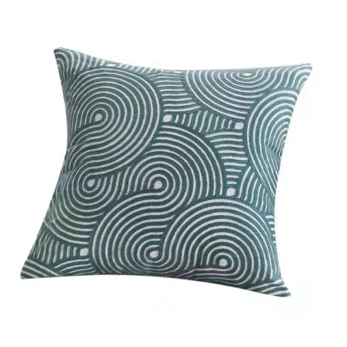 decorative swirl cushion teal 240923031509