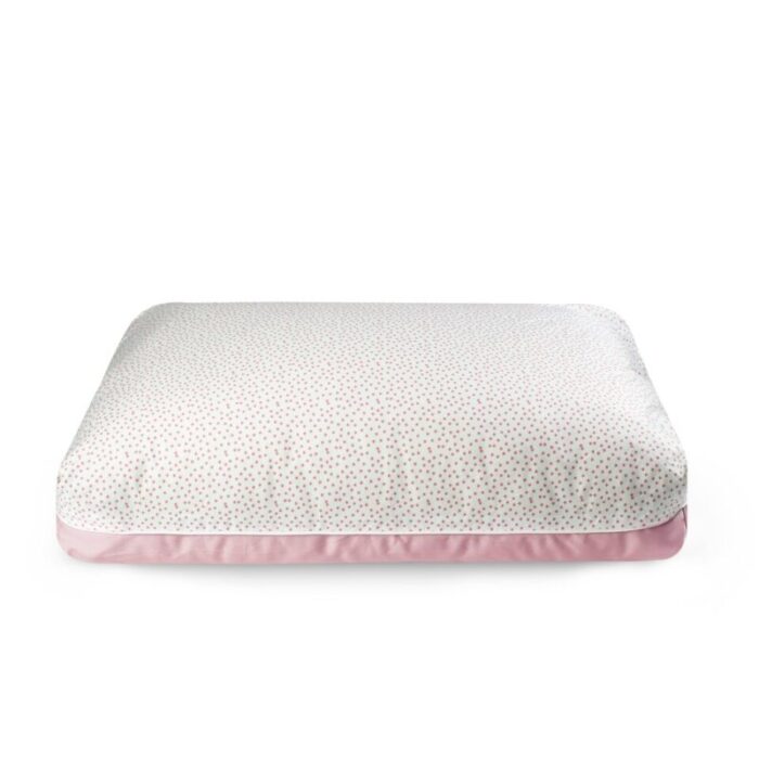 dreamcastle priscilla cooling medium sized dog bed white and pink 240228050030 2