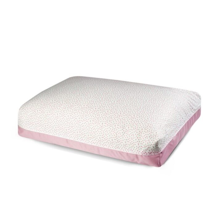 dreamcastle priscilla cooling medium sized dog bed white and pink 240228050030 3