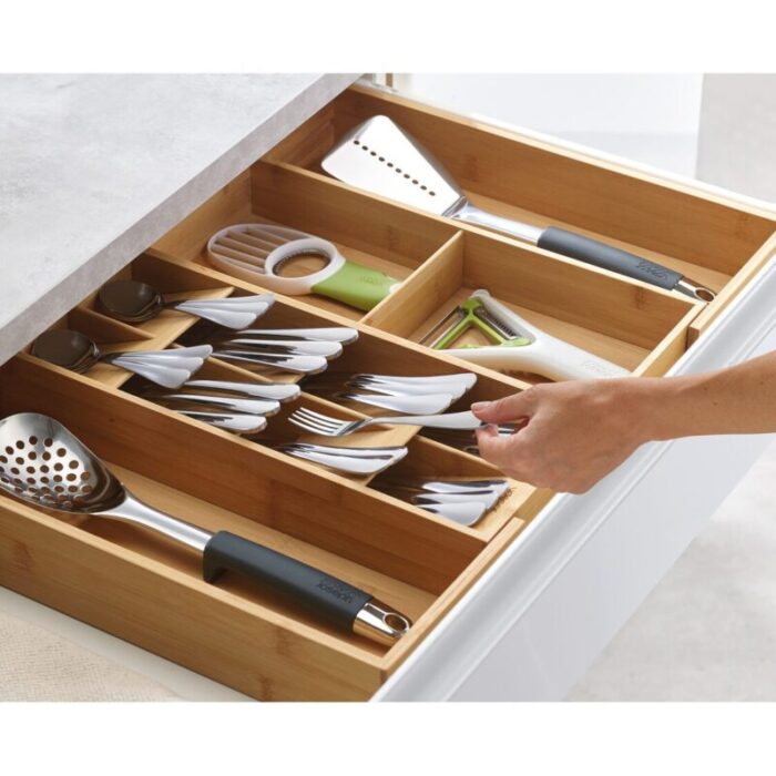 joseph joseph drawerstore bamboo expanding cutlery utensil gadgets organiser 240517110308 2