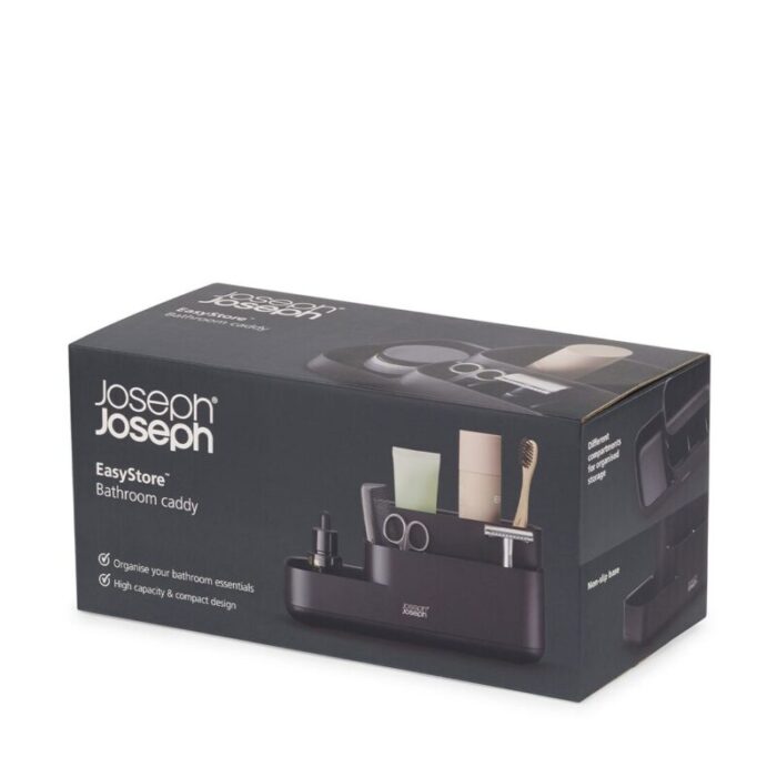 joseph joseph easystore matt black bathroom storage caddy 240801101807