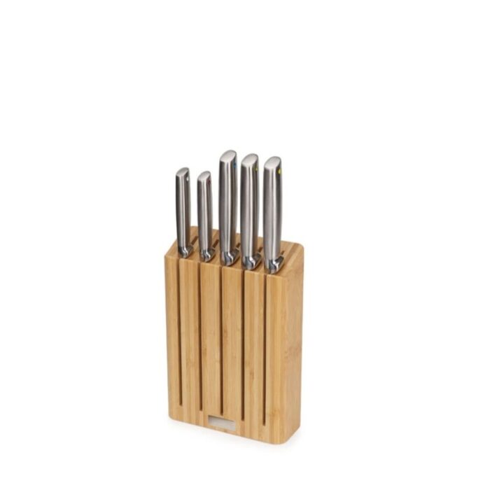 joseph joseph elevate steel knives bamboo 5pc block 240521101337