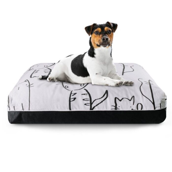 katie dog bed cover white and black 221006042712 1