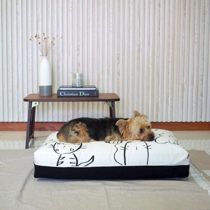 katie dog bed cover white and black 221006042712 2