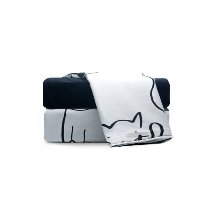 katie dog bed cover white and black 221006042712