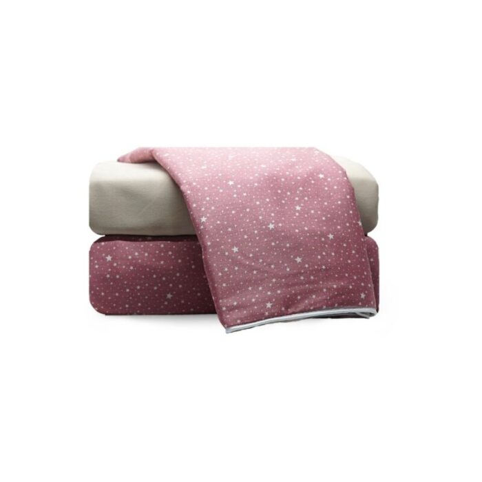 little star dog bed cover pink and beige 221006042715