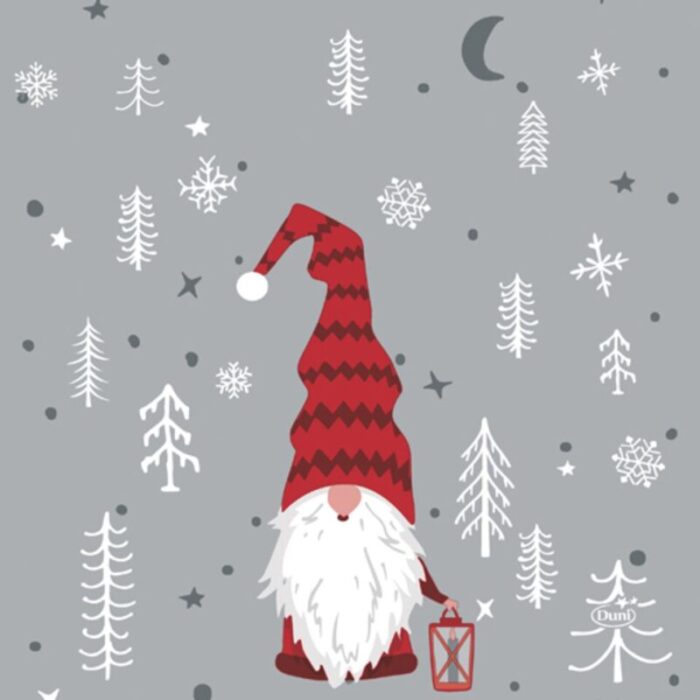 napkins 33cm tomte med luva 20pcs pkt 1824xx 186902 221111062910