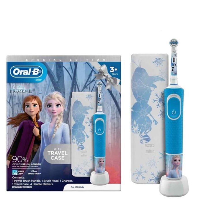 oral b pro 100 kids rechargeable toothbrush frozen with exclusive case 240923015732