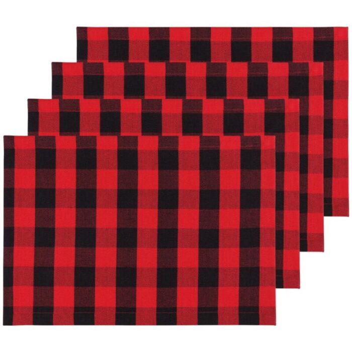 placemat red buffalo check set of 4 241003053424