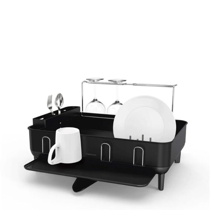 simplehuman steel frame dishrack black 240902053452