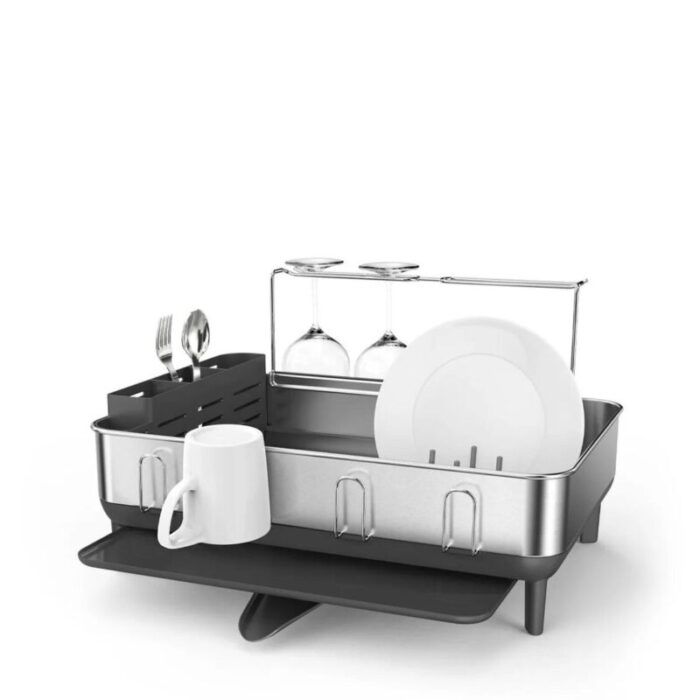 simplehuman steel frame dishrack grey 240902053453