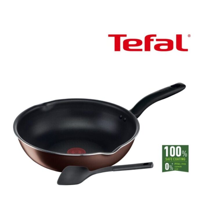 tefal extra chef 2pc set deep frypan 28cm spatula g14986 240703032816