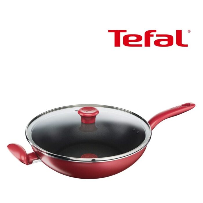 tefal so chef 30cm premium induction wok pan with glass lid g13594 241007104952