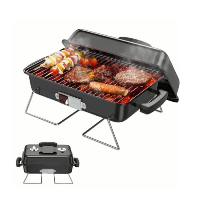 thehomeshoppehamburgerportablecharcoalminibbqgrillsgblack