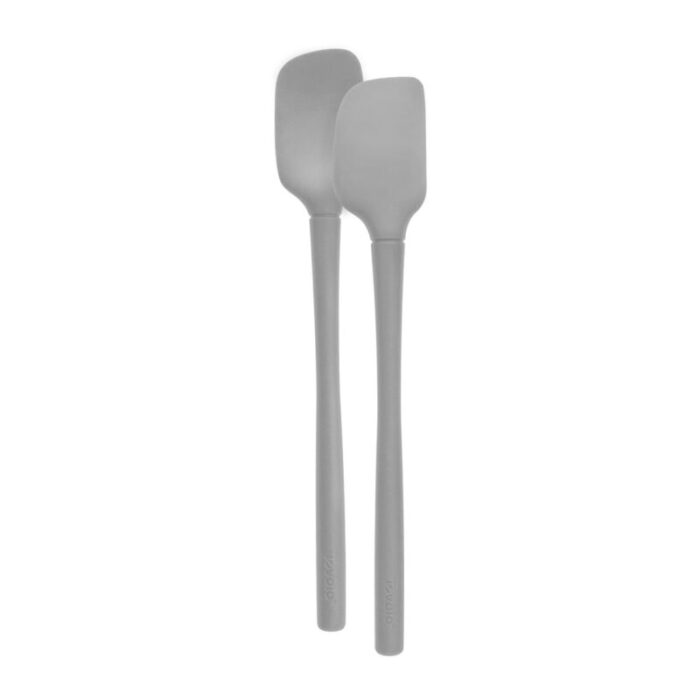 tovolo flex core all silicone mini spatula spoonula set of 2 oyster gray 240624052455 1