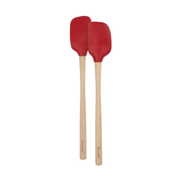 tovolo flex core whandled mini spatula spoonula set of 2 cayenne 240624052458 1