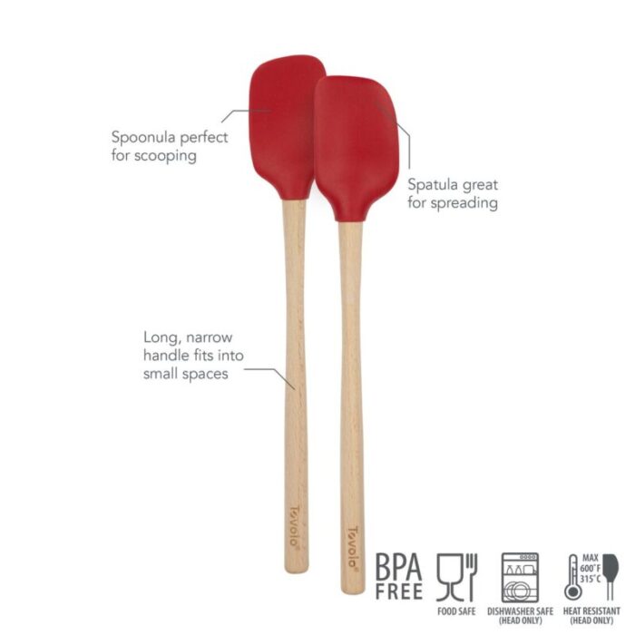 tovolo flex core whandled mini spatula spoonula set of 2 cayenne 240624052458 3