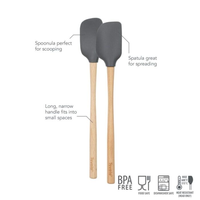 tovolo flex core whandled mini spatula spoonula set of 2 charcoal 240624052457 3